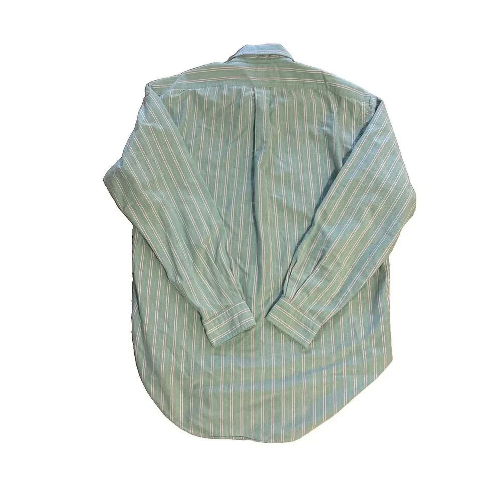 Vtg 90s Polo Ralph Lauren Shirt Mens M Classic Fit HK Multi Pony Medium